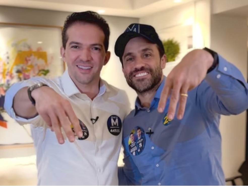 Em 2024, Rubinho Nunes abandonou a candidatura de Ricardo Nunes (MDB) para apoiar Pablo Maral (PRTB), que no foi para o 2 turno. - Foto: Reproduo/Redes Sociais