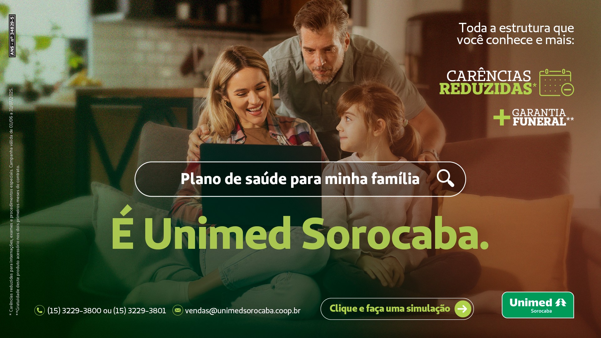 Plano de saúde para a sua empresa ou família? É Unimed Sorocaba
