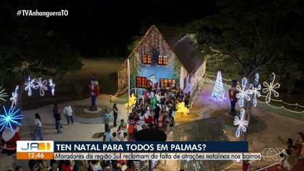 Moradores da região sul de Palmas reclamam da falta de atrações natalinas