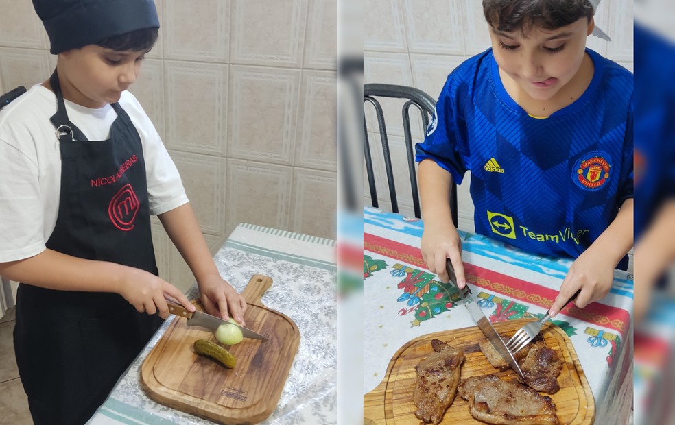 O primeiro vídeo de Nicolas publicado ultrapassa a marca de 3,5M de visualizações — Foto: Arquivo pessoal