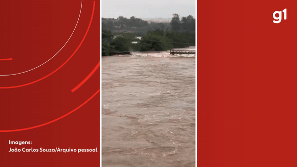 VÍDEO: ponte sobre rio é arrastada pela água e desaparece durante enchente em Rio Pardo
