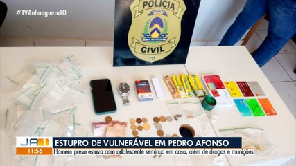 Homem é preso suspeito de estupro de vulnerável e tráfico de drogas em Pedro Afonso