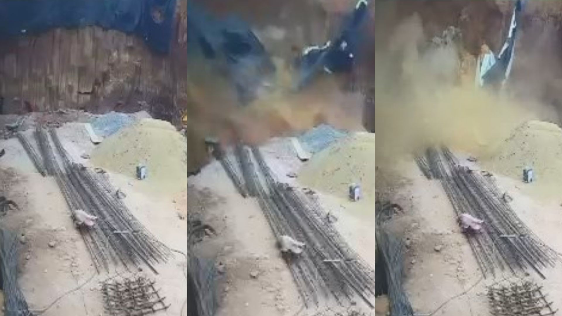 Vídeo mostra momento em que trabalhadores são soterrados durante obra em Cariacica; pai, filho e tio morreram; assista