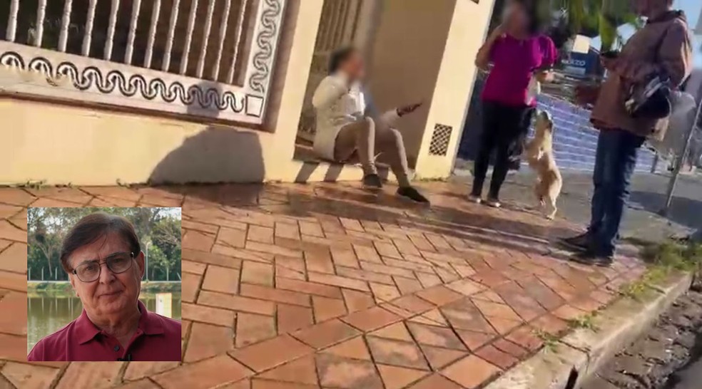 Funcionária se desespera ao encontrar corpo de ex-prefeito de Taquaritinga, SP, em casa — Foto: Redes Sociais