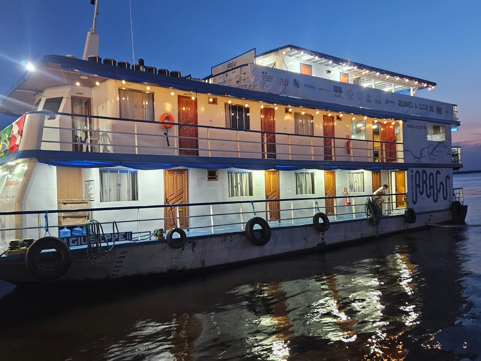 Caravana Fluvial Iaraçu é lançada em Manaus rumo à COP30. — Foto: Divulgação/Mariana Martins