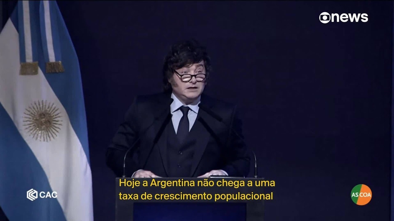 Milei associa queda de natalidade à lei de aborto na Argentina: 'Paixão por assassinar crianças' 