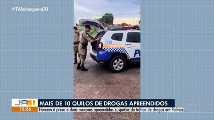 Homem é preso e duas menores são apreendidas por suspeita de tráfico de drogas