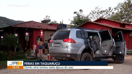 Época de férias atrai turistas para o distrito de Taquaruçu, em Palmas