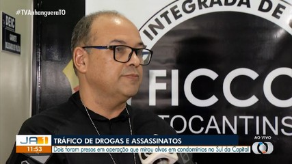 Duas pessoas são presas em operação contra tráfico de drogas e assassinato em Palmas