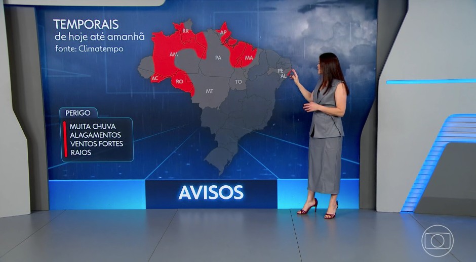 Litoral de Alagoas tem risco de temporal nesta sexta-feira