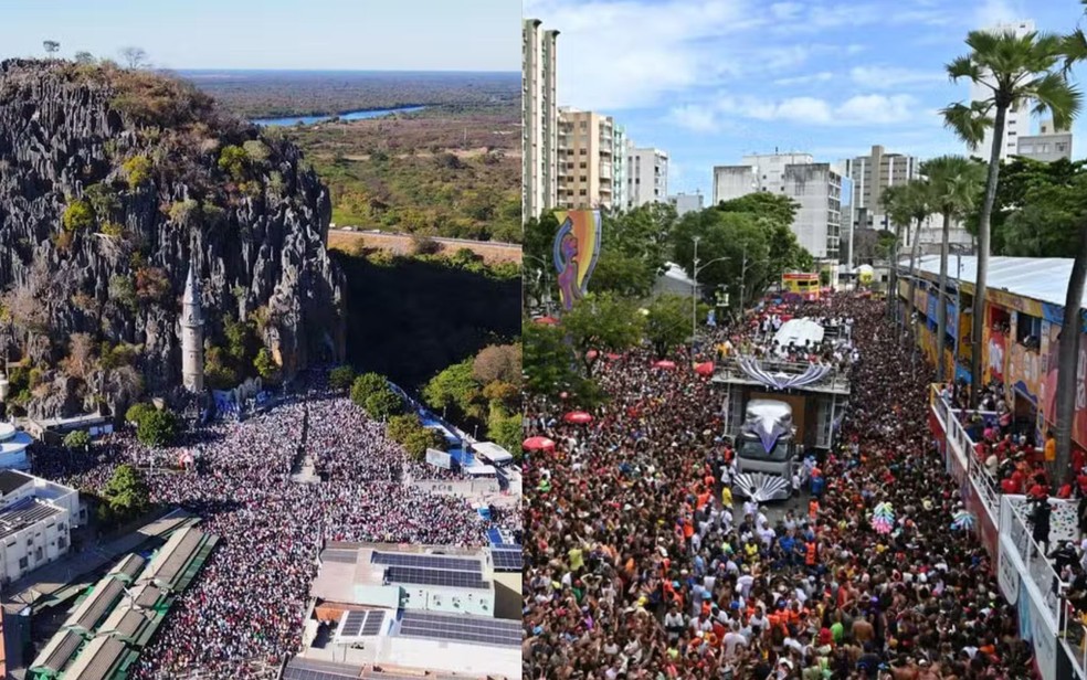 Carnaval de Salvador e Romaria de Bom Jesus da Lapa são reconhecidos como manifestações da cultura nacional — Foto: Arte g1