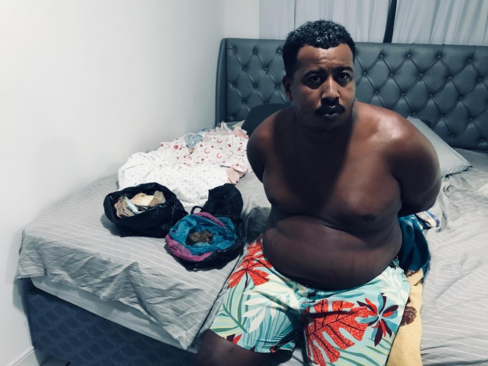 O suspeito foi identificado como Lucas Cardoso dos Santos, conhecido como Pateta. — Foto: Reprodução/Redes Sociais