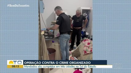 Operação contra crime organizado é realizada no sul do Tocantins