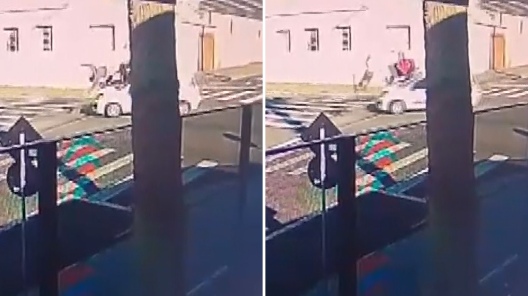 VÍDEO: motociclista é arremessado após ser atingido por carro que furou preferencial, no Paraná