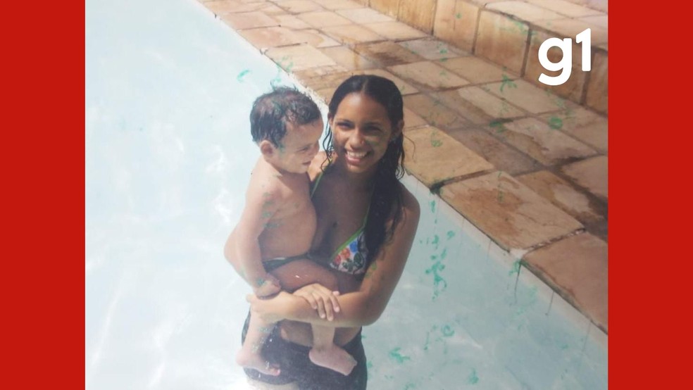 O filho de Maíra, Pablo Henrique Bismark da Cruz, hoje com 20 anos, também conviveu com Odenir durante a infância. — Foto: Reprodução