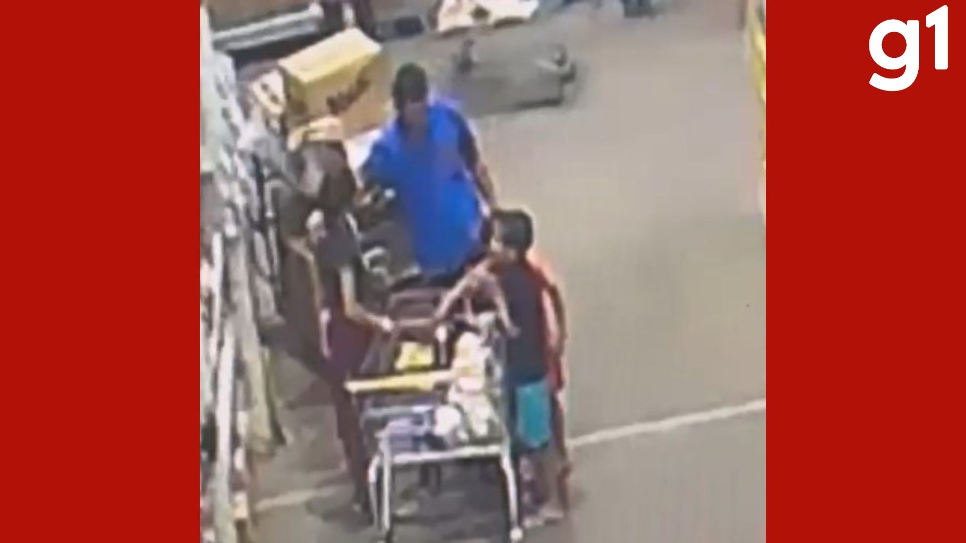VÍDEO: Homem é detido por suspeita de importunação sexual dentro de supermercado em Cuiabá