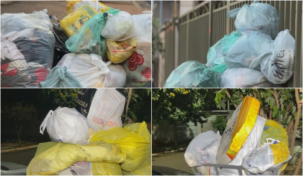 Lixo está acumulado há 20 dias em Santa Cruz do Rio Pardo — Foto: Filipe Zampoli/TV TEM