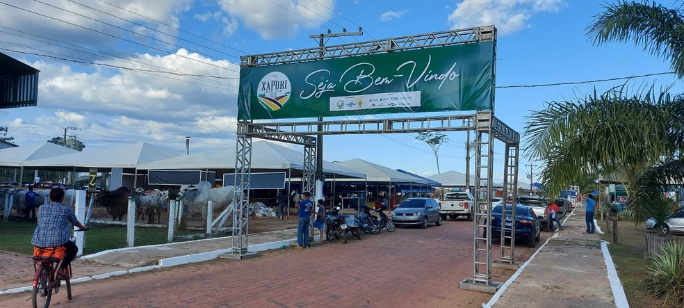 Feira agropecuária de Xapuri começou nesta sexta-feira (24) — Foto: Murilo Lima/Rede Amazônica Acre