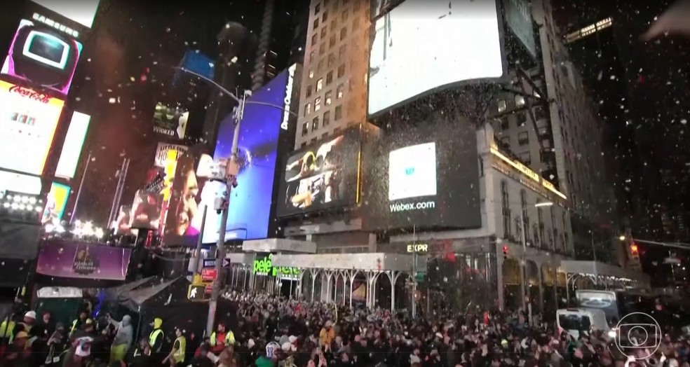 Saiba como Nova York se tornou um num espetáculo visual durante a festa de fim de ano — Foto: Jornal Nacional