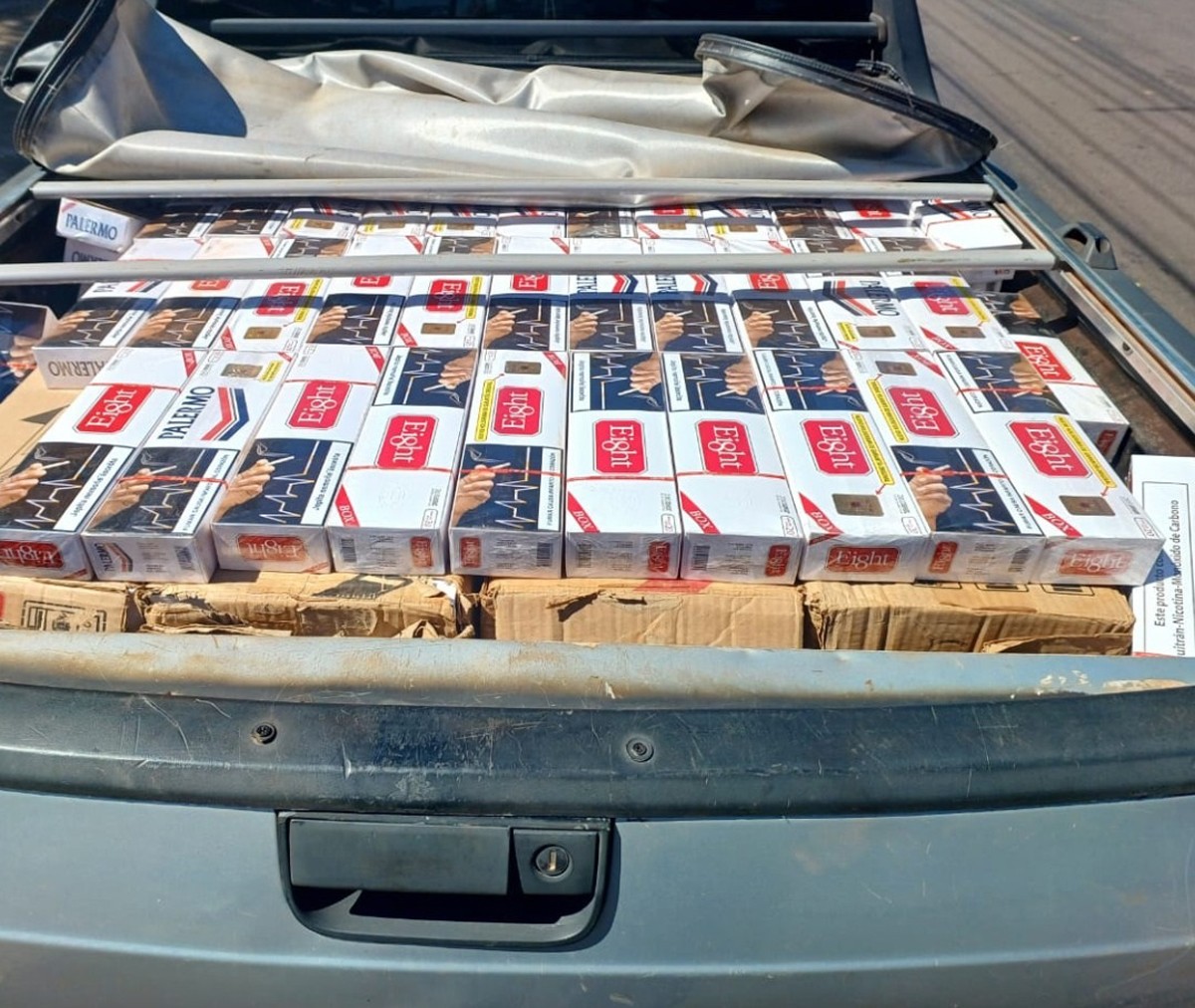 Fiscalização apreende 5 mil maços de cigarros contrabandeados do Paraguai em Rosana