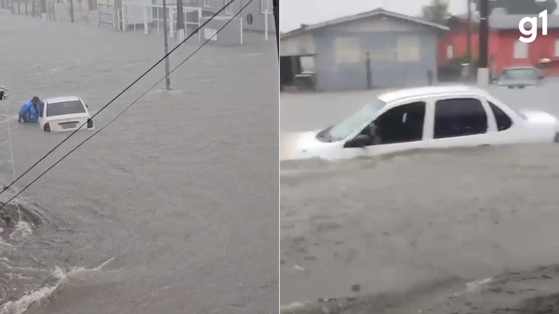 Chuvas intensas provocam alagamentos no Litoral Norte do RS; veja VÍDEO
