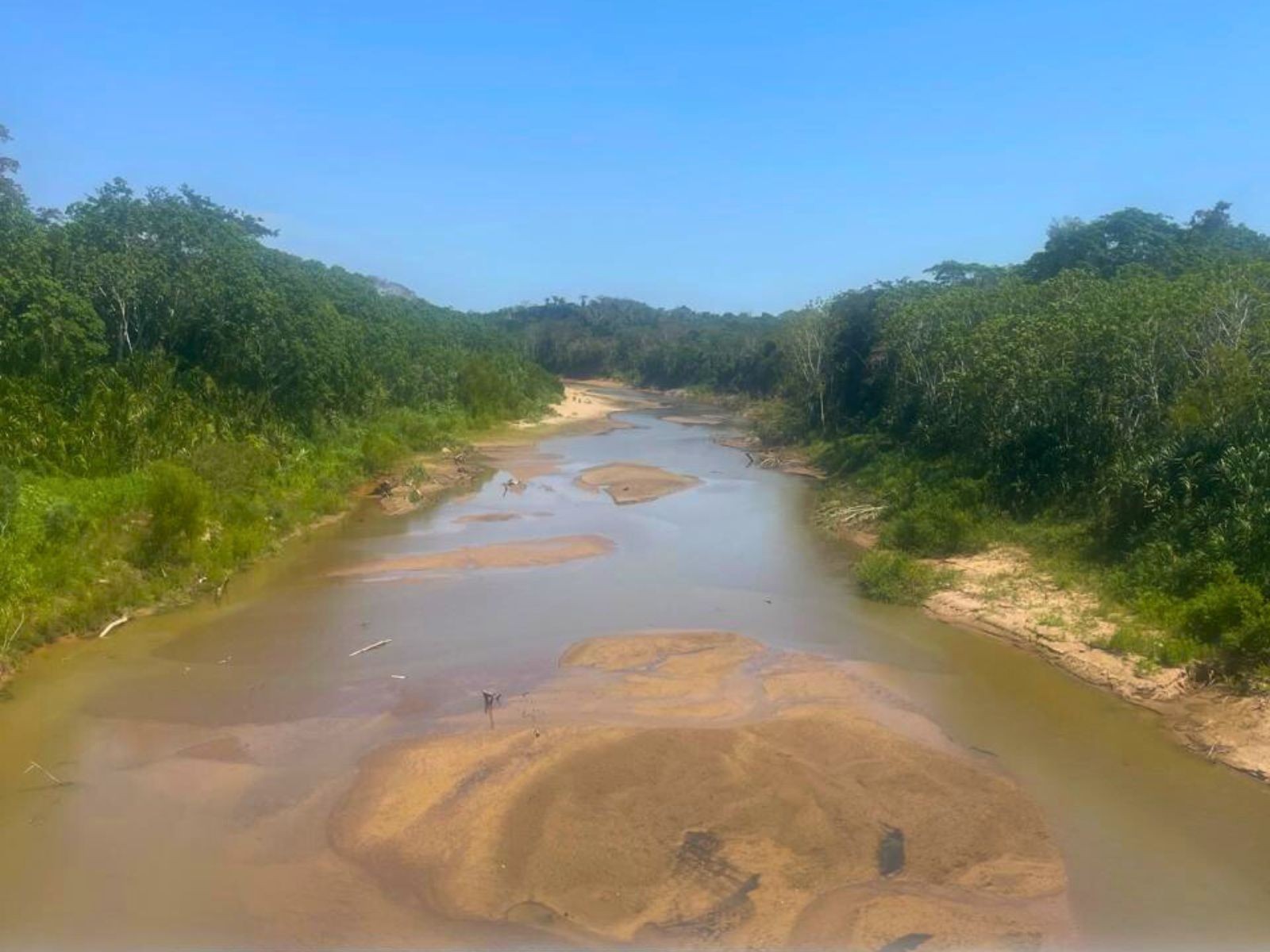 Próximo de menor cota histórica, Rio Acre segue abaixo de um metro em Brasiléia