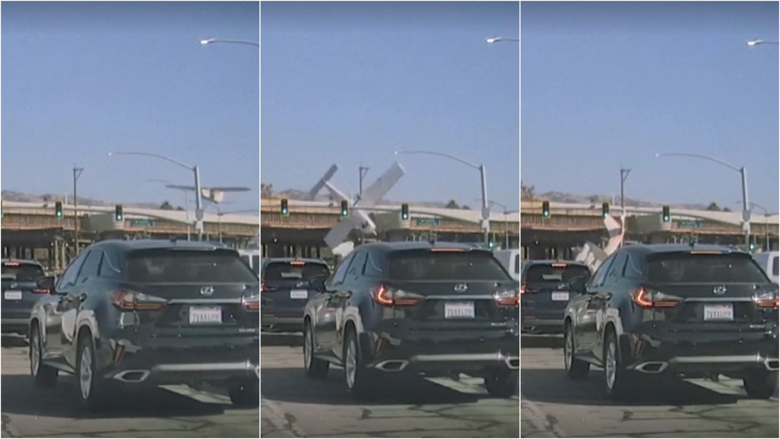 VÍDEO mostra avião caindo em rua movimentada nos EUA; passageiros sobrevivem