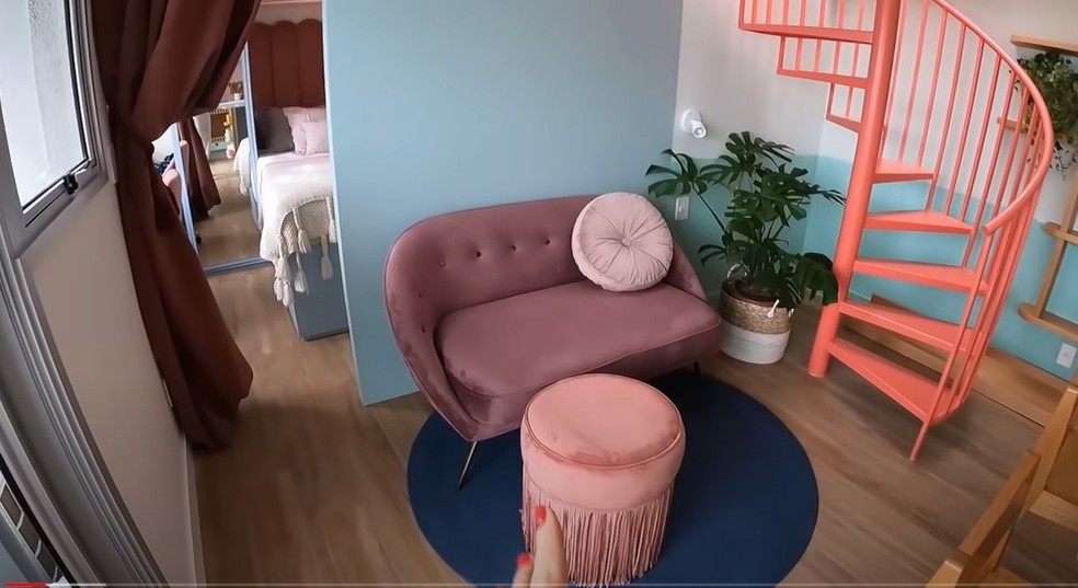 Apartamento Dora Figueiredo — Foto: Reprodução: Youtube/Doma Arquitetura