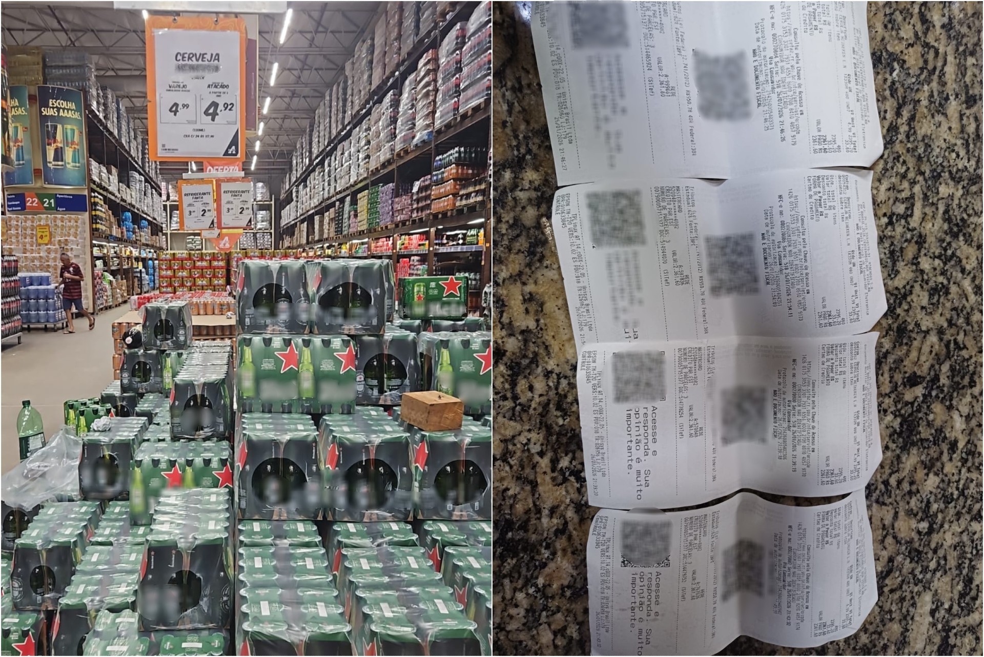 Cliente paga R$ 16 mil de cerveja em promoção e gerente de supermercado é presa por recusar entrega ao alegar 'erro'