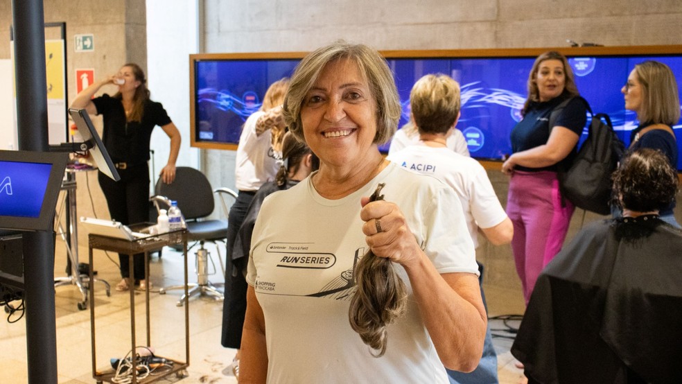 Nesta quinta edição, o CME ampliou o número de profissionais para atender mais doadores de mechas — Foto: Crédito: Acipi