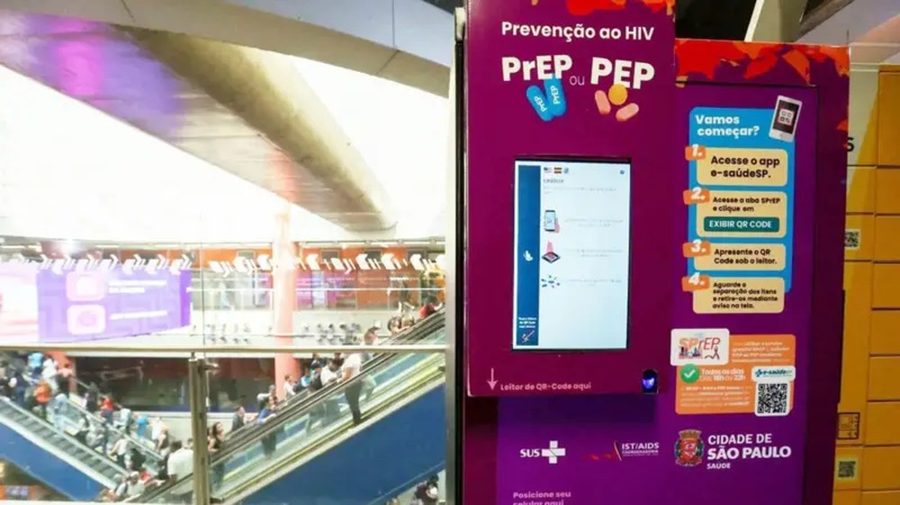 São Paulo instala máquinas automáticas em estações de metrô para distribuição de medicamentos contra o HIV