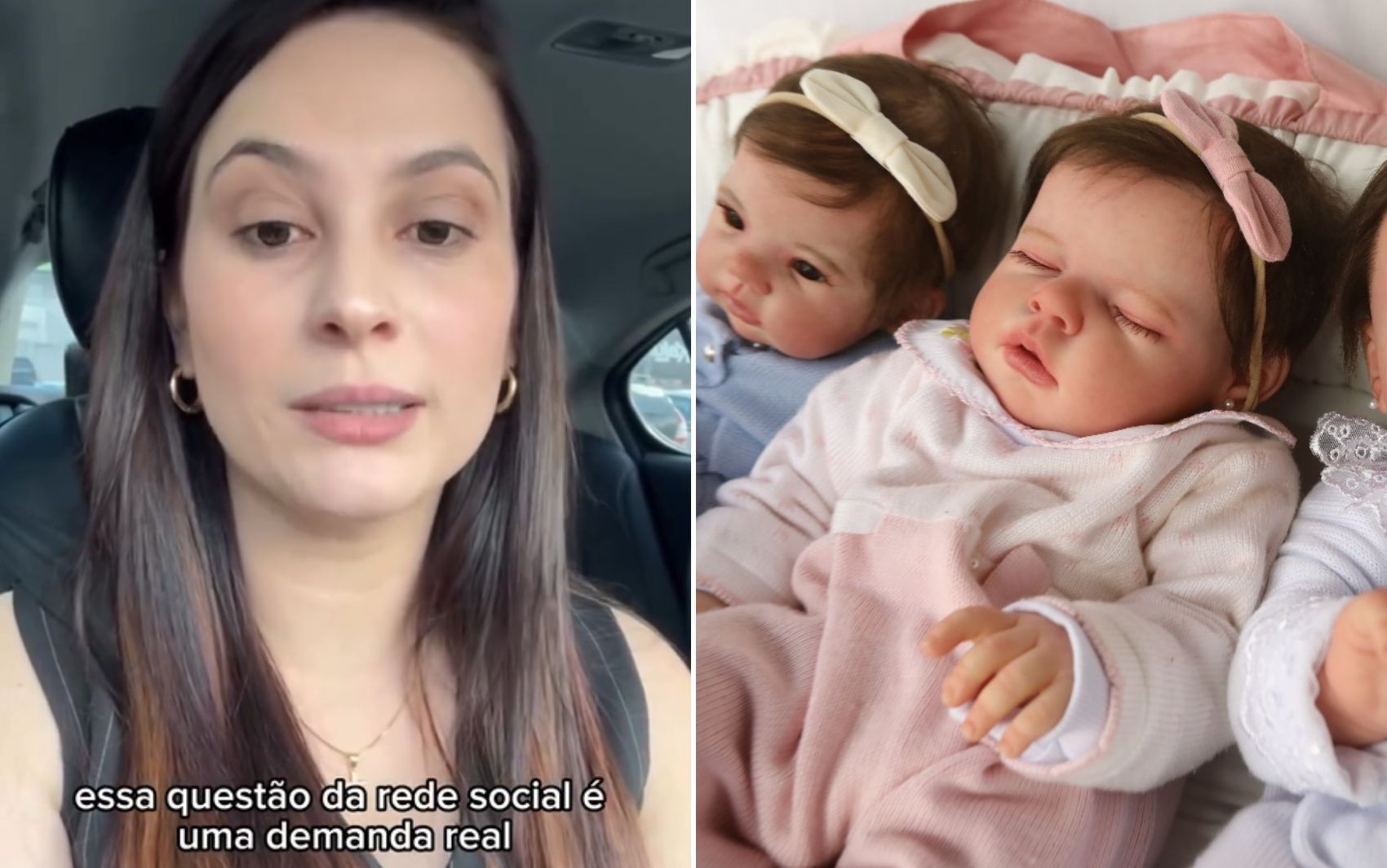 Casal lucrava com redes sociais de bebê reborn, e administração de contas também é disputada, diz advogada