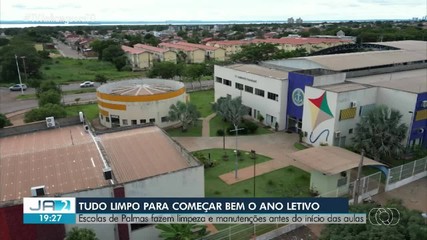 Escolas de Palmas fazem limpeza e manutenções antes do início das aulas