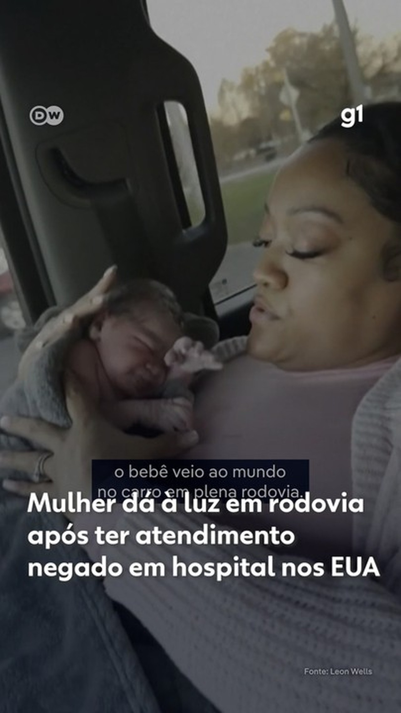 Mulher dá à luz em rodovia após ter atendimento negado em hospital nos EUA; VÍDEO