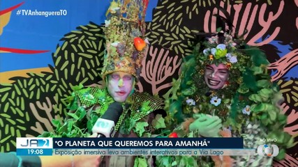 Exposição imersiva leva ambientes interativos para a Via Lago, em Araguaína