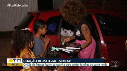 ONGs arrecadam material escolar para famílias em vulnerabilidade social