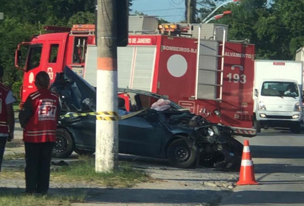 Acidente que deixou uma criança morta ocorreu em Maricá nesta sexta-feira — Foto: Reprodução redes sociais