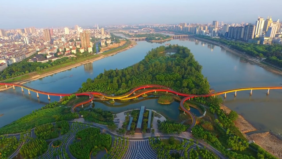 Jinhua Yanweizhou Park. — Foto: Turenscape/Divulgação