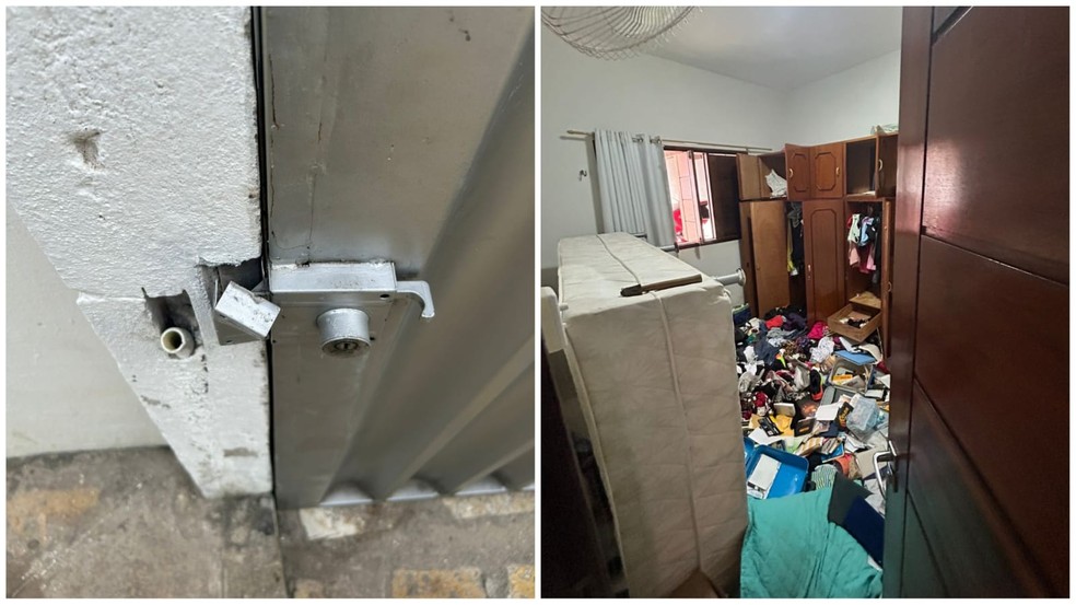 Idosos tiveram casa arrombada e foram roubados por policial militar, em Mossoró. — Foto: InterTV