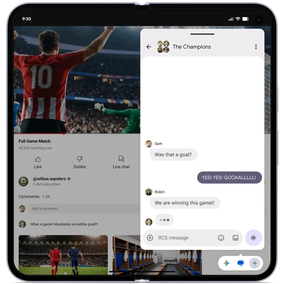 Sistema de apps em bolhas do Android 17 — Foto: divulgação/Google