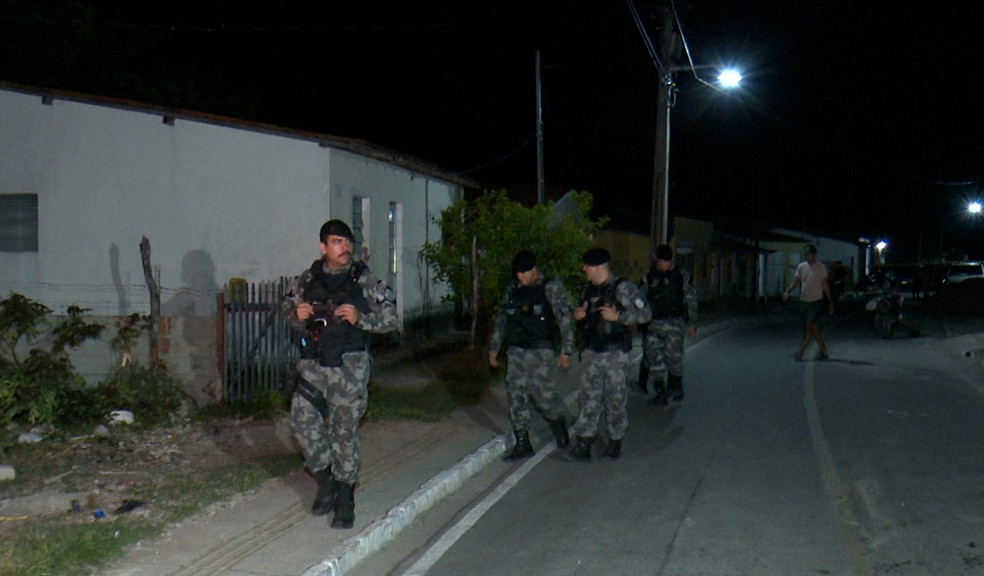 Reforço foi acionado pelo policial de folga, em Baía da Traição — Foto: TV Cabo Branco/Reprodução