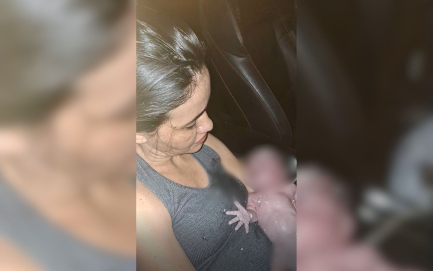 Pai faz o parto da filha na porta do hospital, em Goiás: 