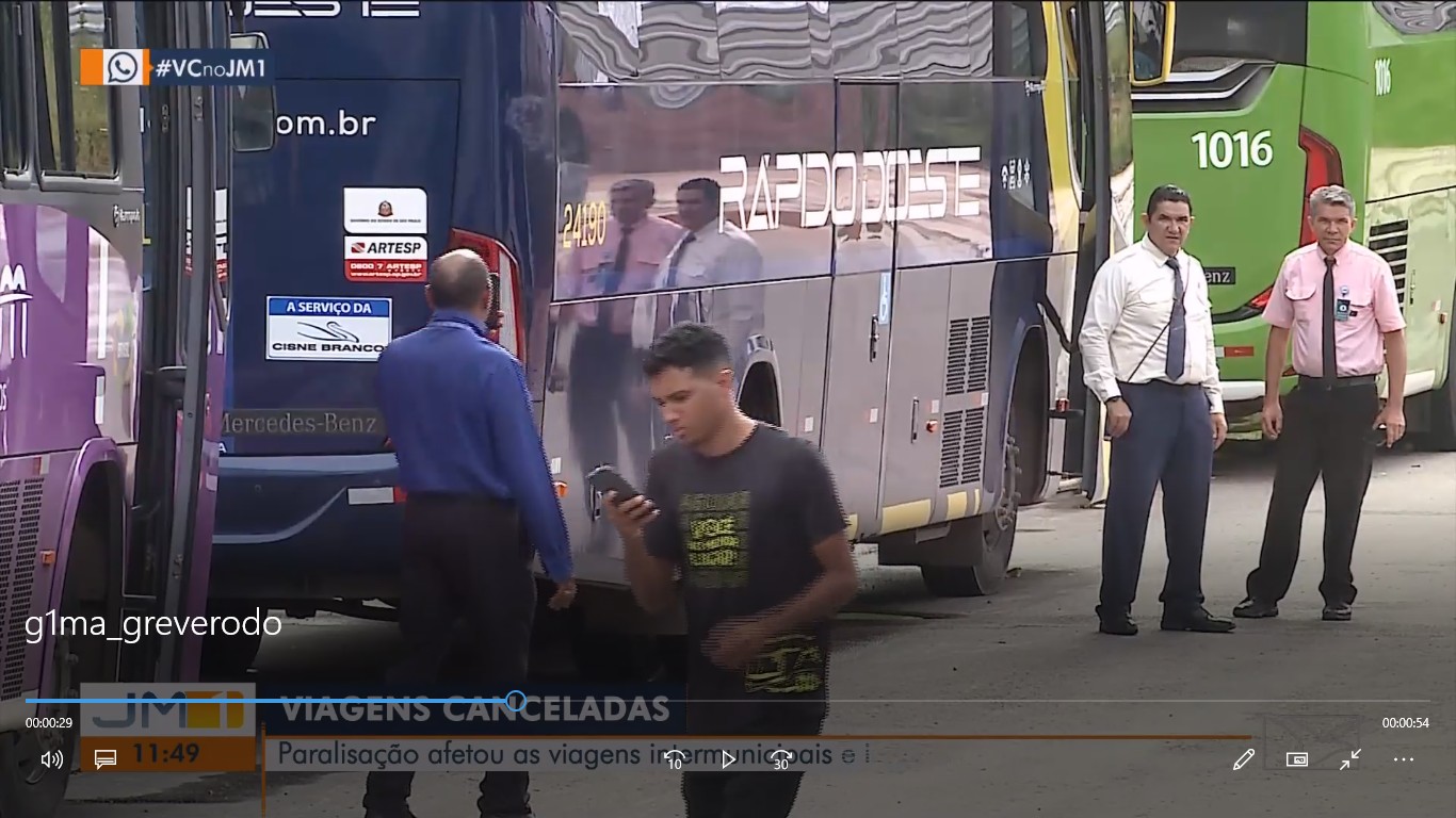 Rodoviários do setor de fretamento intermunicipal e interestadual fazem paralisação em São Luís