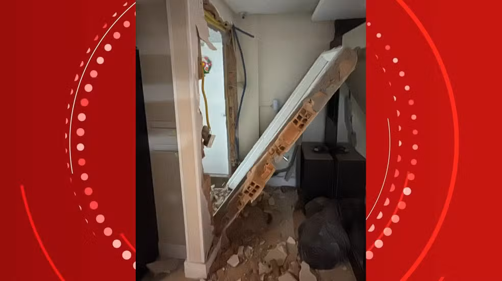 Apartamento em que suposto mandante estava escondido no meomento da prisão tinha porta blindada. — Foto: Polícia Civil de Altônia