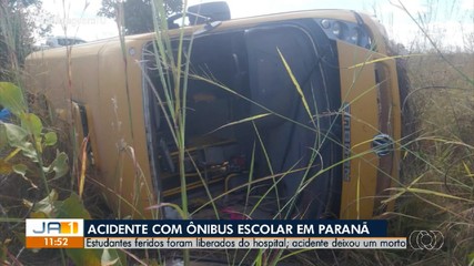 Estudantes feridos em acidente com ônibus escolar recebem alta