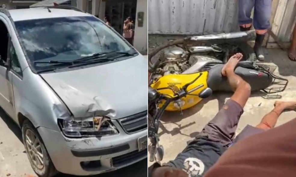 Mulher foi presa suspeita de avançar com carro contra ex-companheiro na Bahia — Foto: Reprodução/Redes Sociais