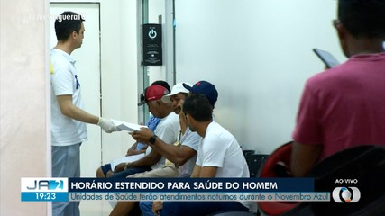 Unidades de saúde de Palmas terão atendimento noturno no 'Novembro Azul'