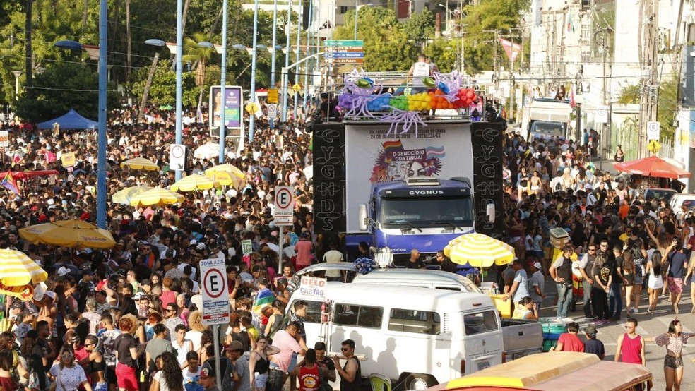 XX Parada pela Diversidade Sexual em Fortaleza, ocorrida em junho de 2019 — Foto: Kid Junior/Sistema Verdes Mares