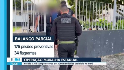 Operação 'Muralha Estadual': Polícia Civil cumpriu cerca de 300 mandados judiciais no Pará