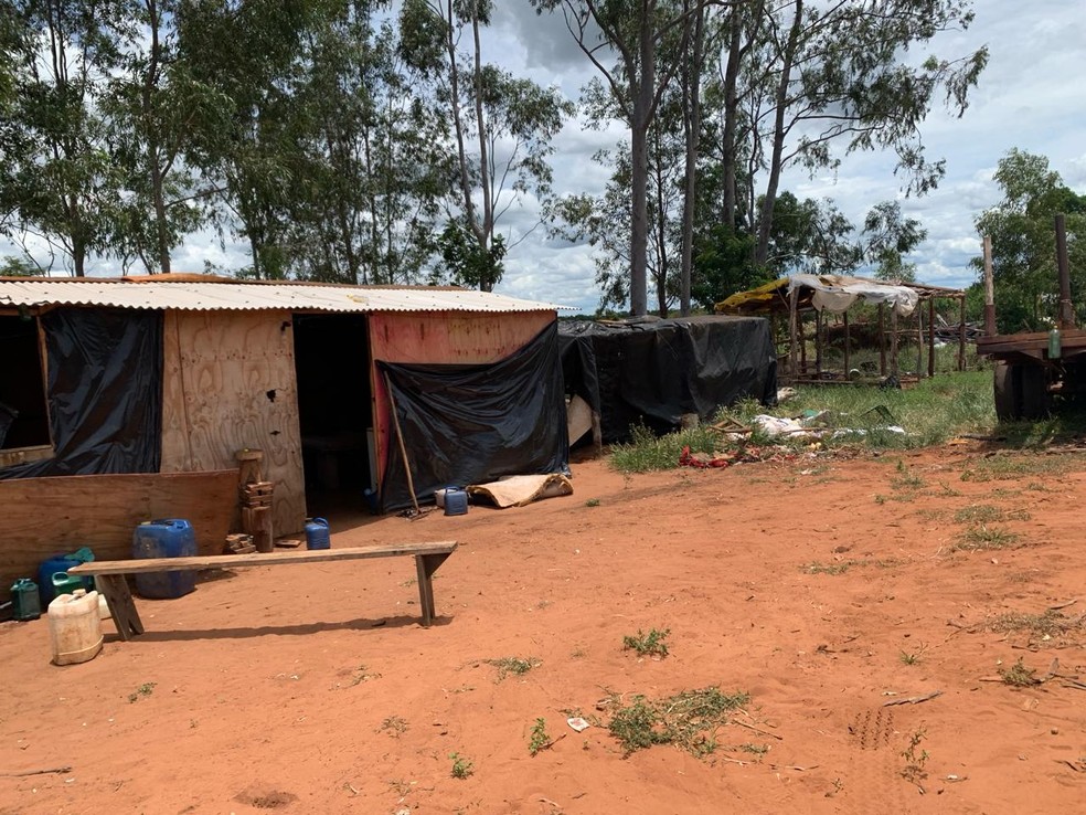 Trabalhadores são resgatados em condições análogas à escravidão — Foto: MPT/Divulgação